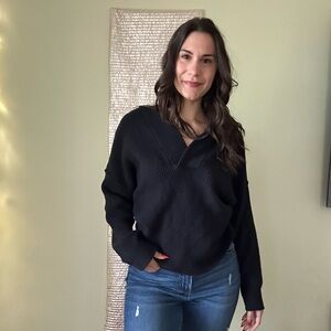 Black Aerie hooded sweater